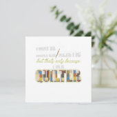 Invitation Quilter Quilt Crafting Machine à coudre Gif (Debout devant)