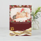 Invitation Quince anosInvitation (Debout devant)