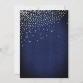 Invitation Quince Denim Diamants Gemme Perles Chic (Dos)