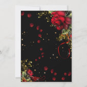 Invitation Quince rouge et noir (Dos)