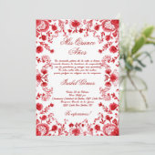 Invitation Quinceañera (Debout devant)