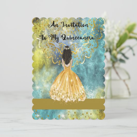 Invitation Quinceanera (Debout devant)