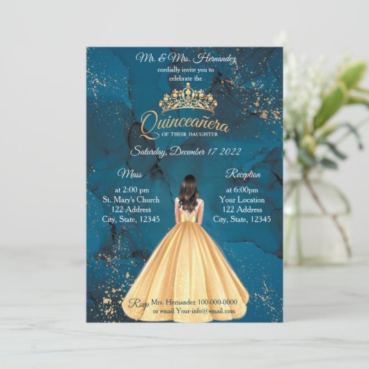 INVITATION QUINCEANERA (Debout devant)