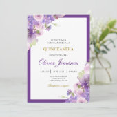 Invitation quinceañera (Debout devant)