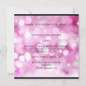 Invitation QUINCEANERA 15 Bulles roses noires 2 (Dos)