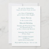 Invitation Quinceanera 15e Anniversaire (Dos)