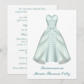 Invitation Quinceanera 15e Anniversaire (Devant / Derrière)