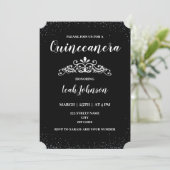 Invitation Quinceanera 15e anniversaire (Debout devant)