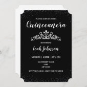 Invitation Quinceanera 15e anniversaire (Devant / Derrière)