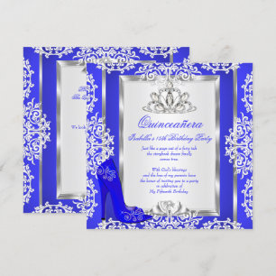Invitation Quinceanera 15e Anniversaire Chaussure Royale Magi