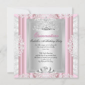 Invitation Quinceanera 15e anniversaire fête Lumière Dentelle (Devant)