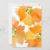 Invitation Quinceanera 15e anniversaire Floral (Dos)