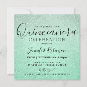 Invitation Quinceanera 15e anniversaire Monnaie Parties scint (Devant)