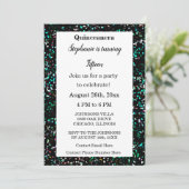 Invitation Quinceanera 15e anniversaire Parties scintillant B (Debout devant)