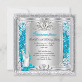 Invitation Quinceanera 15e anniversaire Parties scintillant C (Devant)