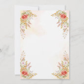 Invitation Quinceanera 15e anniversaire pour fille espagnole (Dos)