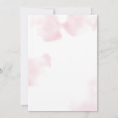 Invitation Quinceanera 15e anniversaire Rustique Floral (Dos)