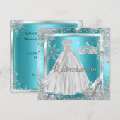 Invitation Quinceanera 15e Élite Princesse Anniversaire (Devant / Derrière)