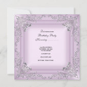 Invitation Quinceanera 15e fête d'anniversaire Pink Tiara Sil (Dos)