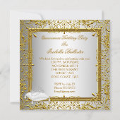 Invitation Quinceanera 15ème partie Gold Parties scintillant (Dos)