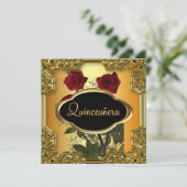 Invitation Quinceanera Anniversaire (Debout devant)