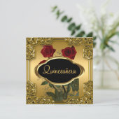 Invitation Quinceanera Anniversaire (Debout devant)