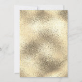 Invitation Quinceanera Bleu Bébé Et Or Léger (Dos)