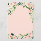 Invitation Quinceanera Blush Roses et Or, Gown fille (Dos)