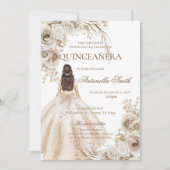 Invitation Quinceanera Bohème (Devant)