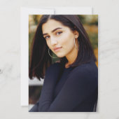 Invitation Quinceanera Bourgogne Robe de Parties scintillant (Dos)