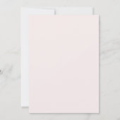 Invitation Quinceanera bow ivory dress blush pink (Dos)
