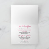 Invitation Quinceanera Cheetah rose Imprimer avec photo (Intérieur)