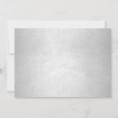 Invitation Quinceanera Chic Silver Dress sur Silver Party (Dos)