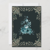 Invitation Quinceañera Color Esmeralda y oro (Dos)