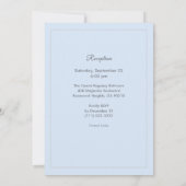 Invitation Quinceañera Conte de Fées Argent Bleu Clair (Dos)