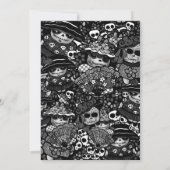 Invitation Quinceanera Day of Dead GOTH Girl Sugar Skulls (Dos)
