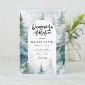 Invitation Quinceanera de neige d'hiver 15e anniversaire (Debout devant)