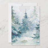 Invitation Quinceanera de neige d'hiver 15e anniversaire (Dos)