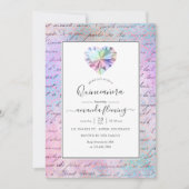 Invitation Quinceañera de pierre précieuse (Devant)
