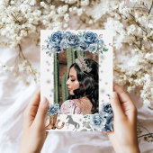 Invitation Quinceanera de Silver Western Wonderlan