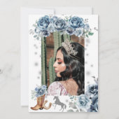 Invitation Quinceanera de Silver Western Wonderlan (Dos)