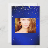 Invitation Quinceañera, Écrit dans la Star, Velvet bleu (Dos)