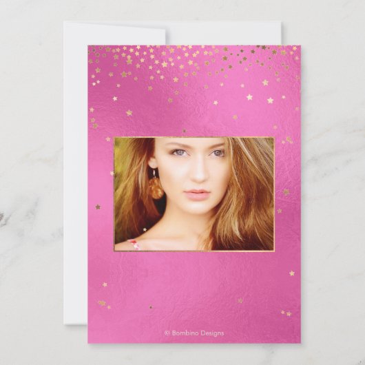 Invitation Quinceañera, Écrit dans les étoiles, do-it-yoursel (Dos)