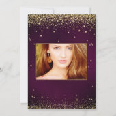 Invitation Quinceañera, Écrit dans l'Étoile, do-it-yourself B (Dos)