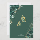 Invitation Quinceañera Emerald Green Flower Princess Annivers (Dos)