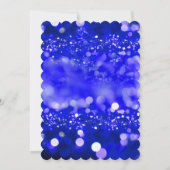 Invitation Quinceañera Enregistrer la date Royal Bleu et Or (Dos)