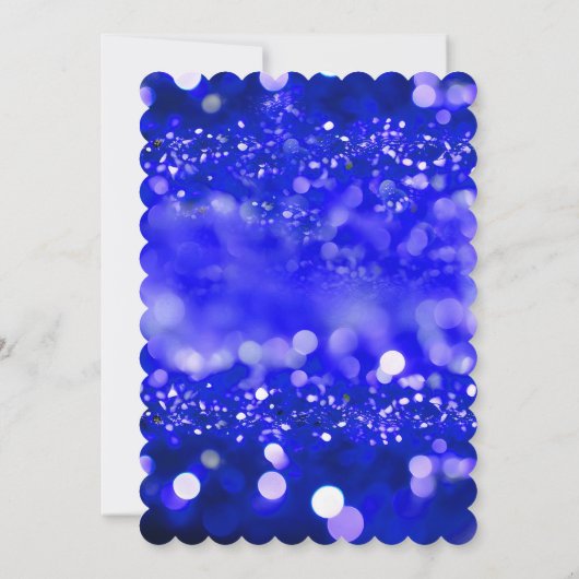 Invitation Quinceañera Enregistrer la date Royal Bleu et Or (Dos)