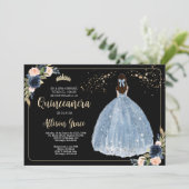 Invitation Quinceañera espagnole, Fête d'anniversa (Debout devant)