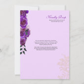 Invitation Quinceanera Fancy Charro violet Rose occidental  (Dos)