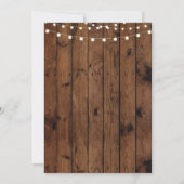 Invitation Quinceanera fête d'anniversaire Daisy Wood Invitat (Dos)